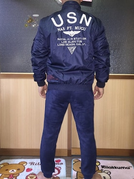 「アイテム（MA-1）」を使った、ゆずりんさん（メンズ・167cm・40代）の冬コーディネート