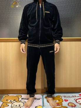 「DIESEL（ディーゼル）のアイテム（スウェットパンツ）」を使った、ゆずりんさん（メンズ・167cm）の冬コーディネート