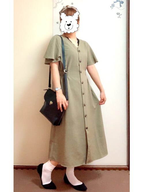 明日歌 しまむらのシャツワンピースを使ったコーディネート Wear