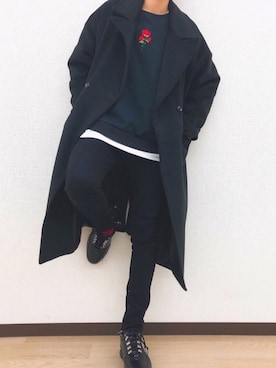 「DHOLIC（ディーホリック）のアイテム（ジャケット/アウター）」を使った、あまうめさん（メンズ・182cm）の春コーディネート