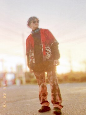 「Y-3（ワイスリー）のアイテム（アクセサリー）」を使った、ピヨさん（メンズ・179cm）の冬コーディネート