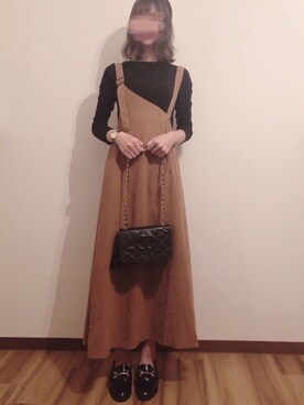 「シャネル」｜「アイテム（ワンピース/ドレス）」を使った、mumu。さん（レディース・162cm）の秋コーディネート