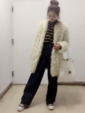 n.arさん（レディース・157cm）の冬コーディネート