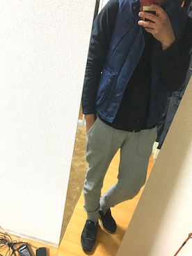 「RAGEBLUE（レイジブルー）のアイテム（ダウンベスト）」を使った、ゆうきさん（メンズ・170cm）の春コーディネート