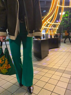 「友達」｜Ⓜ︎さん（レディース・160cm）の冬コーディネート