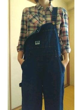 「アイテム（サロペット/オーバーオール）」を使った、さきさん（レディース・163cm・20代）の夏コーディネート