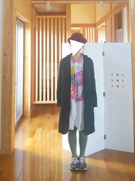 「FRAPBOIS」｜「アイテム（ステンカラーコート）」を使った、yoshiさん（レディース・158cm）の冬コーディネート