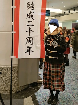「成人式」｜「アイテム（ダッフルコート）」を使った、yoshiさん（レディース・158cm）の冬コーディネート