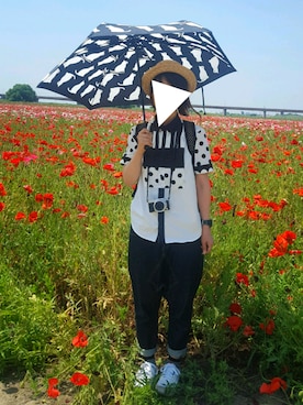 「にらめっこーで」｜「アイテム（その他）」を使った、yoshiさん（レディース・158cm）の春コーディネート