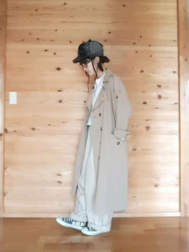 「FRAPBOIS」｜「アイテム（トレンチコート）」を使った、yoshiさん（レディース・158cm）の秋コーディネート