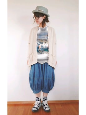 yoshiさん（レディース・158cm）の春コーディネート