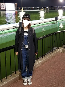 「FRAPBOIS」｜「アイテム（ステンカラーコート）」を使った、yoshiさん（レディース・158cm）の春コーディネート