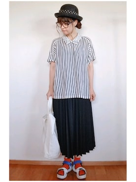 yoshiさん（レディース・158cm）の夏コーディネート