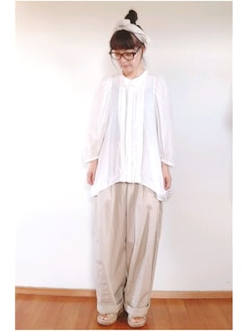 yoshiさん（レディース・158cm）の夏コーディネート