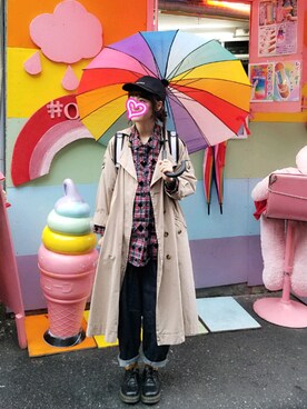 「FRAPBOIS」｜「アイテム（トレンチコート）」を使った、yoshiさん（レディース・158cm）の秋コーディネート