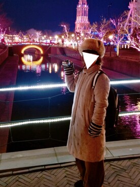 「FRAPBOIS」｜「アイテム（ステンカラーコート）」を使った、yoshiさん（レディース・158cm）の冬コーディネート