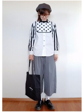 「NIRAME.CO（ニラメッコ）のアイテム」を使った、yoshiさん（レディース・158cm）の春コーディネート