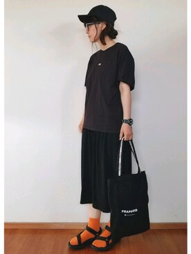 「FRAPBOIS」｜「アイテム（アナログ腕時計）」を使った、yoshiさん（レディース・158cm）の春コーディネート