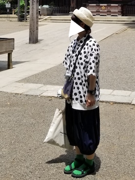 「FRAPBOIS」｜「アイテム（アナログ腕時計）」を使った、yoshiさん（レディース・158cm）の夏コーディネート