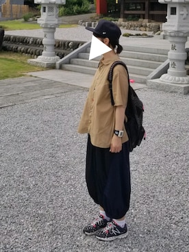 「FRAPBOIS」｜「アイテム（アナログ腕時計）」を使った、yoshiさん（レディース・158cm）の夏コーディネート