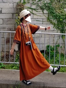 「FRAPBOIS」｜「アイテム（アナログ腕時計）」を使った、yoshiさん（レディース・158cm）の夏コーディネート