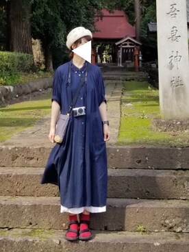 「FRAPBOIS」｜「アイテム（アナログ腕時計）」を使った、yoshiさん（レディース・158cm）の秋コーディネート