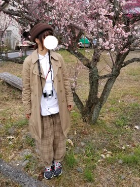 「FRAPBOIS」｜「アイテム（トレンチコート）」を使った、yoshiさん（レディース・158cm）の冬コーディネート