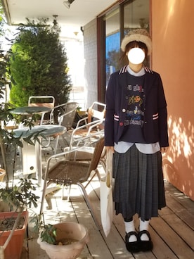 「FRAPBOIS（フラボア）のアイテム（テーラードジャケット）」を使った、yoshiさん（レディース・158cm）の冬コーディネート