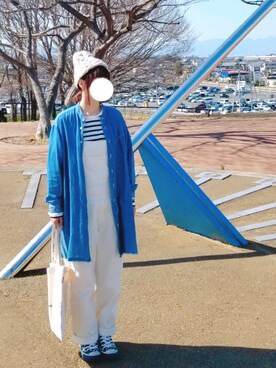 「FRAPBOIS」｜「アイテム（オールインワン・サロペット）」を使った、yoshiさん（レディース・158cm）の春コーディネート