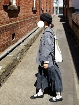 「NIRAME.CO（ニラメッコ）のアイテム」を使った、yoshiさん（レディース・158cm）の春コーディネート
