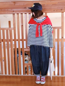 「SHEL'TTER ORIGINAL（シェルターオリジナル）のアイテム」を使った、yoshiさん（レディース・158cm）の夏コーディネート