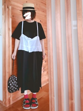 「FRAPBOIS」｜「アイテム（その他トップス）」を使った、yoshiさん（レディース・158cm）の夏コーディネート