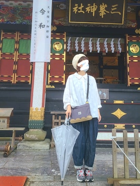「カオリノモリ」｜「アイテム（その他）」を使った、yoshiさん（レディース・158cm）の夏コーディネート