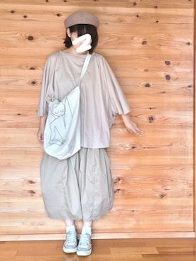 「ラブアンドピース2020」｜「アイテム（帽子）」を使った、yoshiさん（レディース・158cm）の秋コーディネート