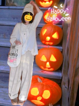 「ハロウィン」｜「アイテム（その他シューズ）」を使った、yoshiさん（レディース・158cm）の秋コーディネート