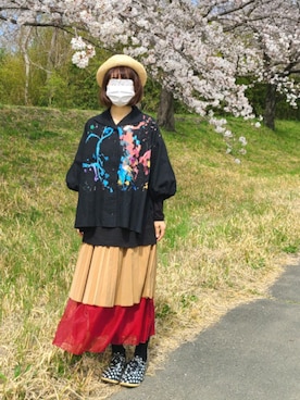 yoshiさん（レディース・158cm）の春コーディネート