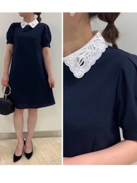 「tocco closet（トッコ　クローゼット）のアイテム（ワンピース/ドレス）」を使った、toccocloset_STAFFさん（レディース・161cm）の夏コーディネート