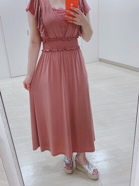 「tocco closet（トッコ　クローゼット）のアイテム（ワンピース/ドレス）」を使った、toccocloset_STAFFさん（レディース・161cm）の夏コーディネート