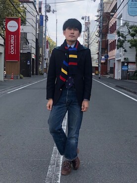 「ＩＶＹ」｜「アイテム（ジャケット/アウター）」を使った、huhu9729さん（メンズ・168cm）の冬コーディネート