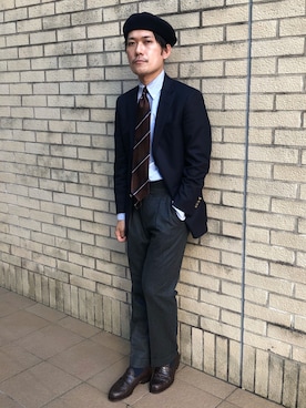 「GITMAN VINTAGE（ギットマン ヴィンテージ）のアイテム」を使った、huhu9729さん（メンズ・168cm）の冬コーディネート