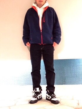「アイテム（ブルゾン）」を使った、アキヒロさん（メンズ・169cm・30代）の冬コーディネート