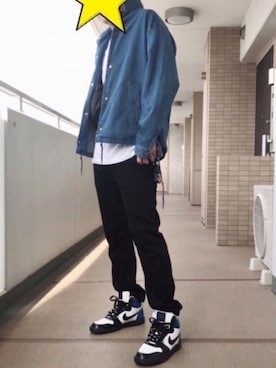 「デニムコーチジャケット」｜アキヒロさん（メンズ・169cm）の秋コーディネート