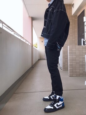 「kutir（クティール）のアイテム（デニムジャケット）」を使った、アキヒロさん（メンズ・169cm）の春コーディネート