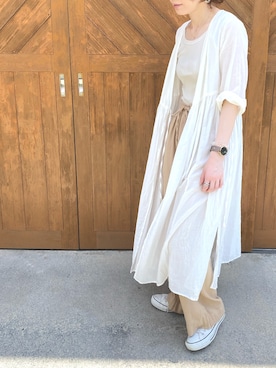 「ALLUMER（アリュメール）のアイテム（トップス）」を使った、u.さん（レディース・158cm）の春コーディネート