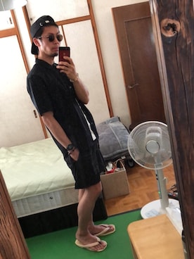 「EDIFICE（エディフィス）のアイテム（キャップ）」を使った、Keigoさん（メンズ・167cm）の夏コーディネート