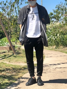 「Santoni（サントーニ）のアイテム（シューズ）」を使った、KENTO.K【相互】さん（メンズ・168cm）の夏コーディネート