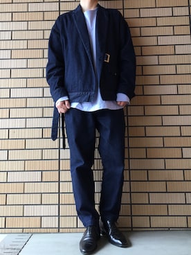 「CULLNI（クルニ）のアイテム（デニムジャケット）」を使った、KENTO.K【相互】さん（メンズ・168cm）の春コーディネート