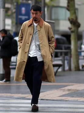 「Champion（チャンピオン）のアイテム（ブルゾン）」を使った、hirataさん（メンズ・181cm）の冬コーディネート