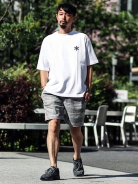 「Snow Peak（スノーピーク）のアイテム」を使った、hirataさん（メンズ・180cm）の夏コーディネート