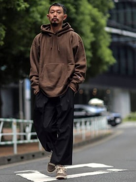 「THOUSAND MILE（サウザンドマイル）のアイテム」を使った、hirataさん（メンズ・180cm）の夏コーディネート